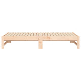 Pull-out Day Bed without Mattress 2x cm Solid Wood Pine 823419