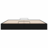 Ottoman Bed Frame without Mattress Black Super King Faux Leather 3310831