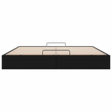 Ottoman Bed Frame without Mattress Black Super King Faux Leather 3310831