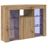 Corner LED TV Cabinet 100x40x68cm Artisan Oak Engineered Wood 889794