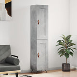 Highboard Concrete Grey 34.5x34x180 cm Engineered Wood 3200429