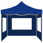 Professional Folding Party Tent with Walls Aluminium 2x2 m Blue 48931