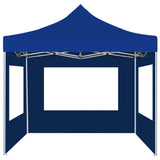 Professional Folding Party Tent with Walls Aluminium 2x2 m Blue 48931