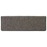 Stair Mats Self-adhesive Sisal-Look 30 pcs 65x21x4 cm Grey and Beige 3365884