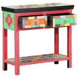 Console Table with Drawer Multicolour 80 x 35 x 76 cm 4017566