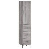 Highboard Grey Sonoma 34,5x34x180 cm Engineered Wood 3198863