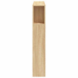 LED Headboard Sonoma Oak 100x18.5x103.5 cm Engineered Wood 837332