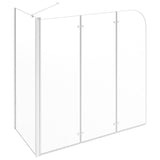 ZNTS Bath Enclosure 120x69x130 cm Tempered Glass Transparent 146227