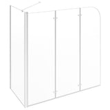 Bath Enclosure 120x69x130 cm Tempered Glass Transparent 146227