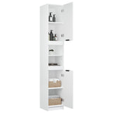 Bathroom Cabinet White 32x34x188.5 cm Engineered Wood 811322