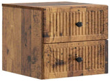 Wall-Mounted Bedside Cabinet 2 pcs Old Wood 33 x 34.5 x 40 cm 897972
