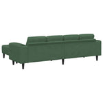 Fabric Sofa with Cushion Dark Green Corduroy fabric 3335136