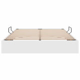 Storage Bed with Mattress Pure White 140 x 200 cm Faux leather 3369950
