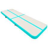 Inflatable Gymnastics Mat with Pump 500x100x20 cm PVC Green 92684