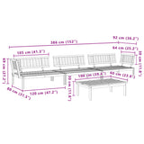 4 Piece Garden Pallet Sofa Set Solid Wood Acacia 3209435