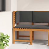 Garden Chair Brown 50 x 50 x 91cm Solid Acacia wood 4107159