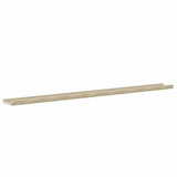 Wall Shelves 2 pcs White and Sonoma Oak 115x9x3 cm 326693