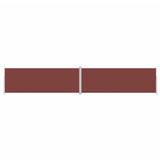 Retractable Side Awning Brown 220x1200 cm 318087