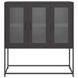 Sideboard Black 100.5x39x107 cm Cold-rolled Steel 853404