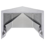 Party Tent with 4 Mesh Sidewalls 4x3 m 45109