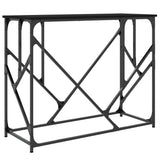 Console Table Black 100x40x80 cm Engineered Wood 834115