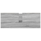 Basin Cabinet with Drawers Grey Sonoma 90x34.5x60 cm 861890