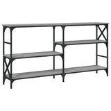 Console Table Grey Sonoma 150x29x76.5 cm Engineered Wood 835472
