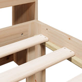 Bookcase Bed without Mattress 90x200cm Solid Wood Pine 3322686