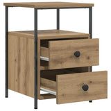Bedside Cabinet Artisan Oak 34x35.5x50 cm Engineered Wood 857260