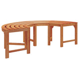 Tree Bench 2 pcs Natural 160 x 80 x 45cm Solid Eucalyptus Wood 3324835