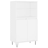Highboard White 60x36x110 cm Engineered Wood 831484
