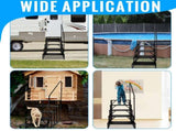RV Stairs 5 Step, RV Steps Anti-Slip, Hot Tub Steps with Handrail, 660 lbs Hot Tub Steps Step Ladder 97869342