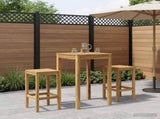 Garden Bar Table White 60 x 60.5 x 105 cm Solid Acacia Wood 901718