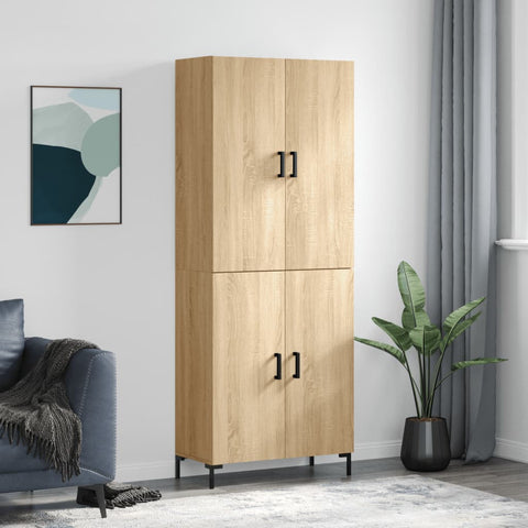 Highboard Sonoma Oak 69.5x34x180 cm Engineered Wood 3195678