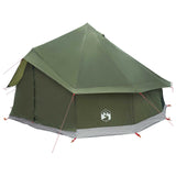 Tipi Tent Olive Green 400 x 400 x 250 cm Polyester and Steel 42029028