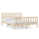 3101163 Bed Frame without Mattress Solid Wood 160x200 cm