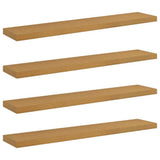 Wall Shelf 4 pcs Beige 120 x 23.5 x 4 cm Engineered Wood 42020000