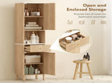Slim Bathroom Cabinet with Silent Drawer Rail for Scandinavian, Japanese Styles - Wood-Effect T3398P423556