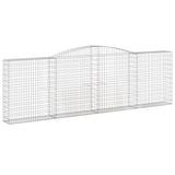Arched Gabion Baskets 10 pcs 400x30x120/140 cm Galvanised Iron 3146887