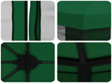 Garden Gazebo with Sidewalls 4 x 3 m Green Polyester and Steel 900389