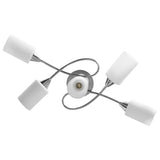 Ceiling Lamp with Ceramic Shades for 5 E14 Bulbs White Cone 289238