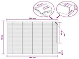 Venetian Blind White 160 x 130 cm 35 mm Solid Paulownia Wood 42015403