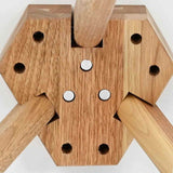 Coffee Table 3 pcs Brown Solid Walnut Wood 42009908