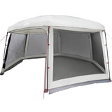 ZNTS Pool Tent with Removable Fly & Mesh Walls Grey 670x590 cm 4100633