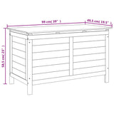 ZNTS Garden Storage Box 99x49.5x58.5 cm Solid Wood Fir 364755