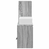 Bathroom Furniture Set 2 pcs Grey Sonoma 33 x 34.5 x 100 cm 3406129