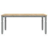 3 Piece Dining Set PANAMA Grey Solid Wood Pine 3345207