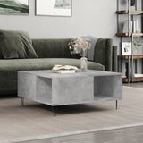 Coffee Table Concrete Grey 80x80x36.5 cm Engineered Wood 830784