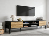 175*39.5*53cm TV cabinet, TV board, TV console with 2 cabinets and open storage space, TV table, TV N605P417177N