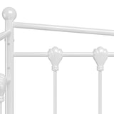 Sofa Bed Frame White Powder-coated metal Single 324756